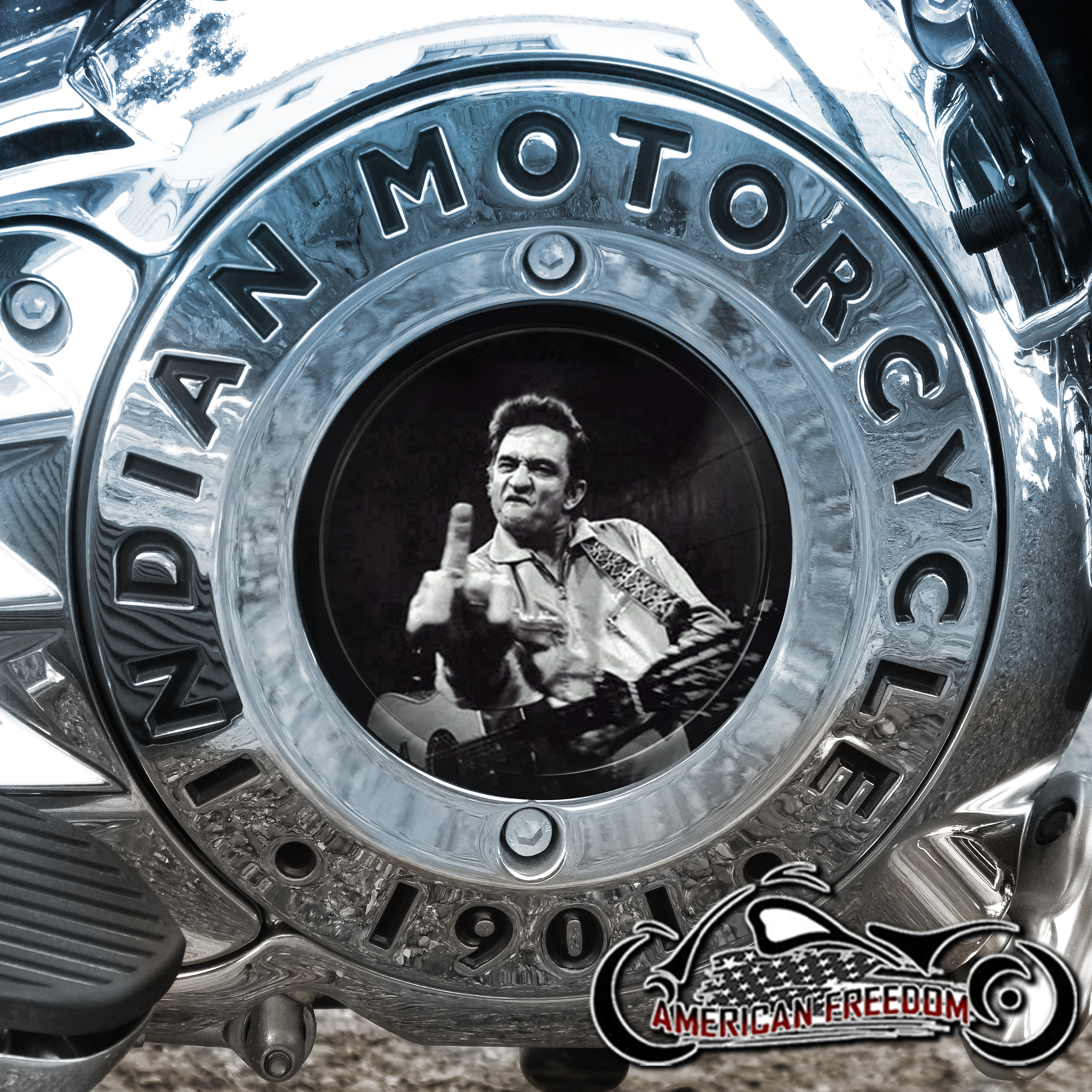 Indian Motorcycles Thunder Stroke Derby Insert - Johnny Cash